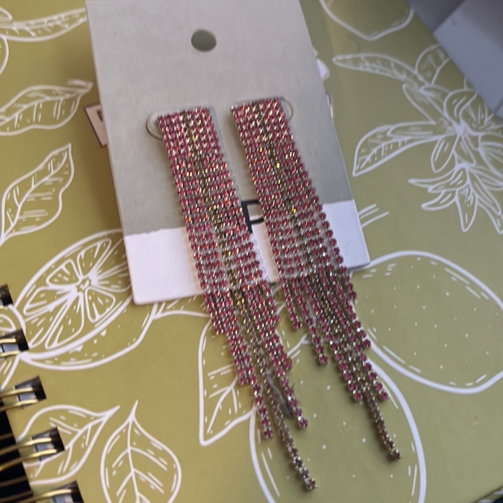 Pink Hanging Earrings NWT
